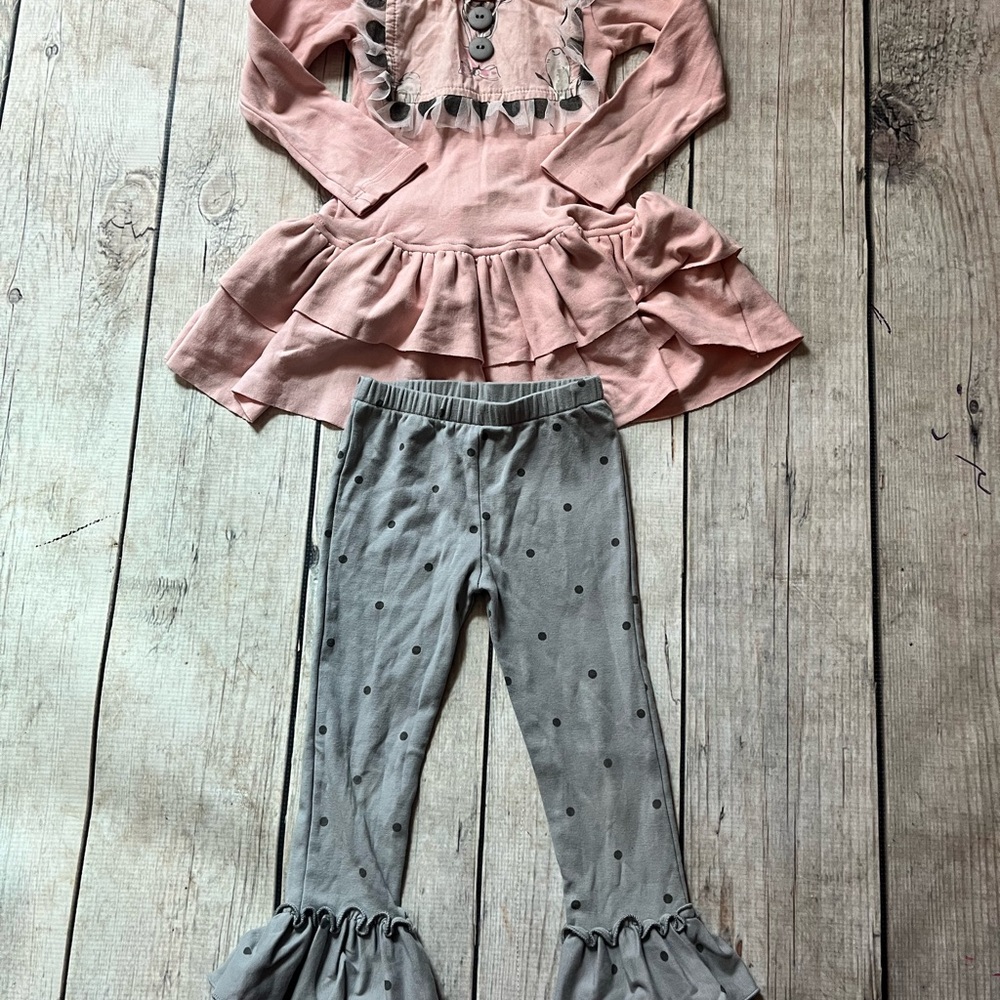 Giggle moon ballet slipper set 3T